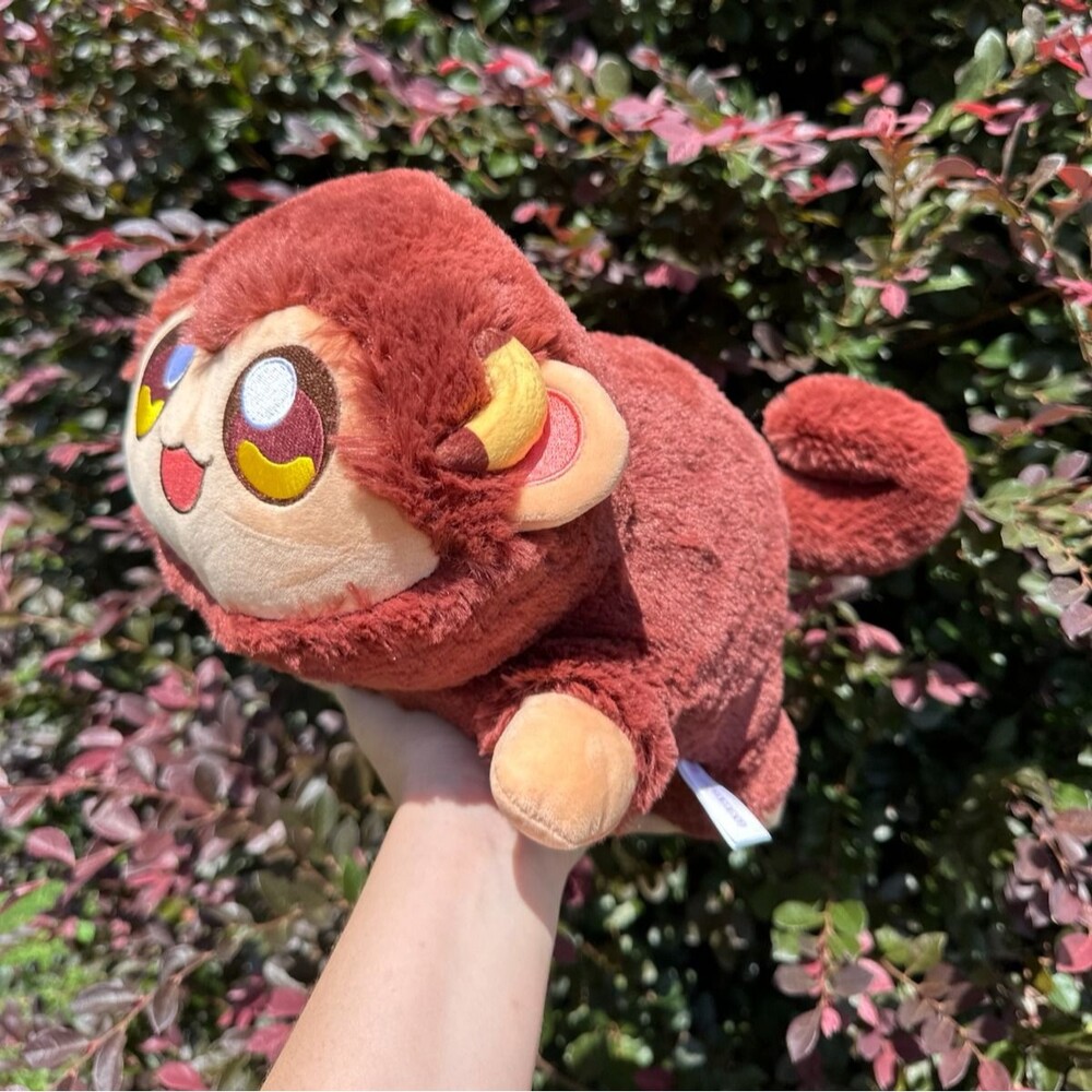 Aphmau MeeMeows Mystery Plush Toy Animal Safari Monkey Cat 11" Brown Cute